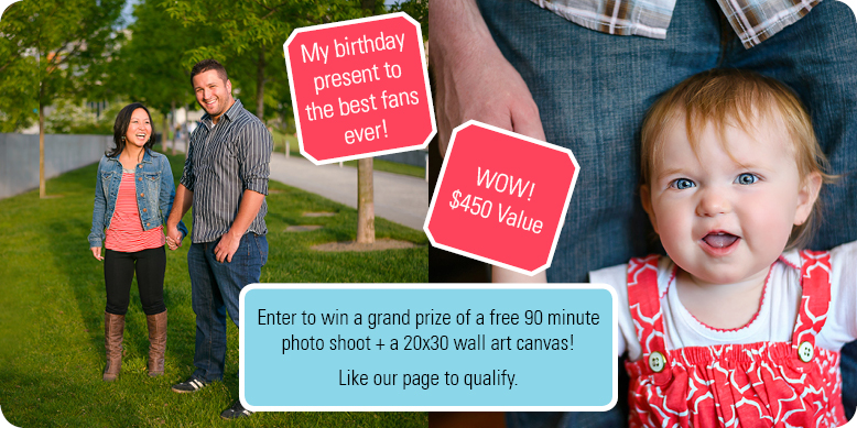 Free Photo shoot giveaway! Plus free 20x30 canvas.